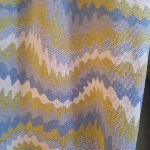 Urban Outfitters Bryn Pull On Comfy Cozy Retro 70's Wavy Print Woven Flare - Picture 4 of 4